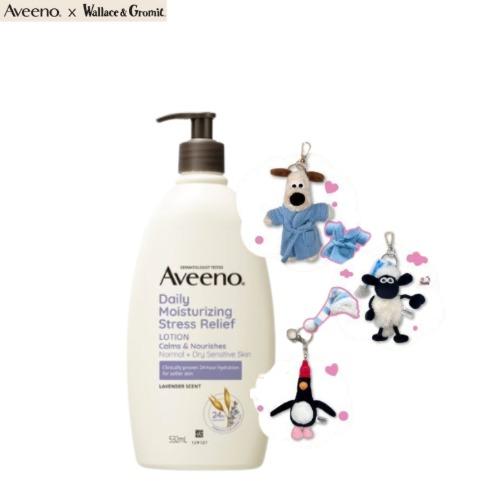 

AVEENO Stress Relief Body Lotion 532ml + Wallace&Gromit Random Keychain Set 2items
