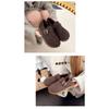 Women S Winter Faux Fur Lined Flat Casual Slip On Shoes