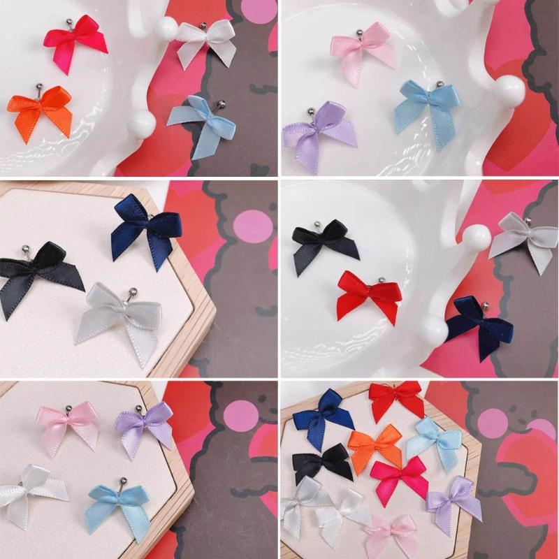 Bowknot Ear Studs Helix Piercing Earrings Titanium Steel Cartilage Earrings Body Jewelry Accessories Personality Jewelry