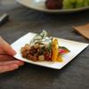 Disposable paper plates WASARA square plates 100 pieces (medium)