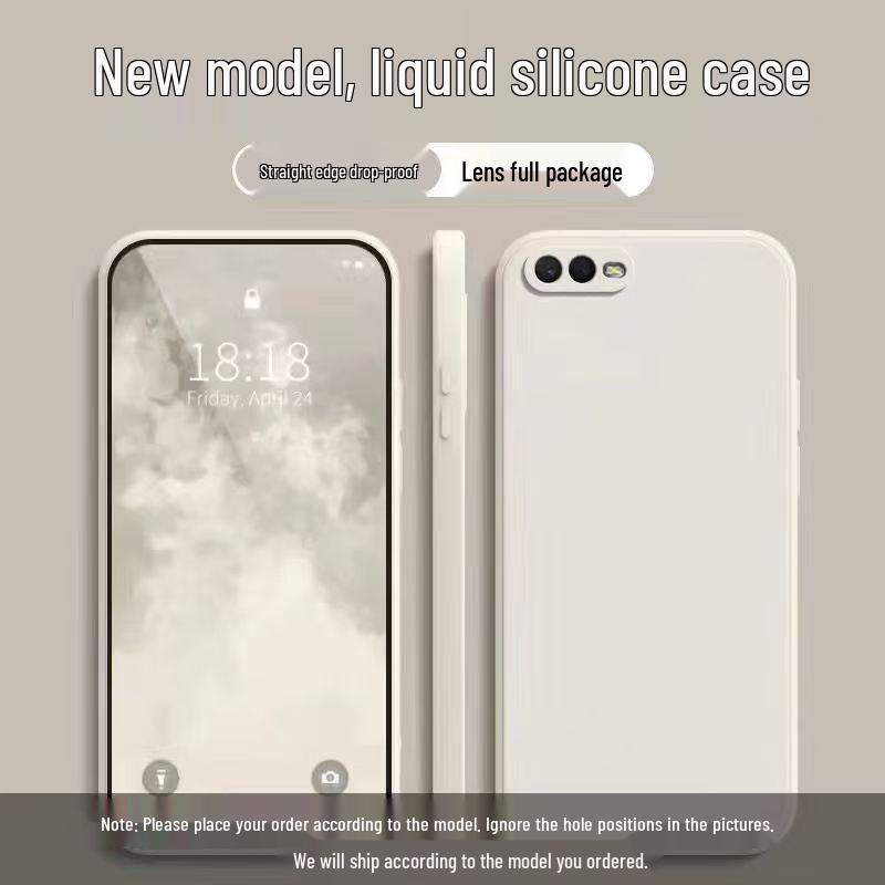 OPPO R15x Anti-drop Straight Edge Soft Case - Solid Color with Rubik's Cube Design, Full Coverage.