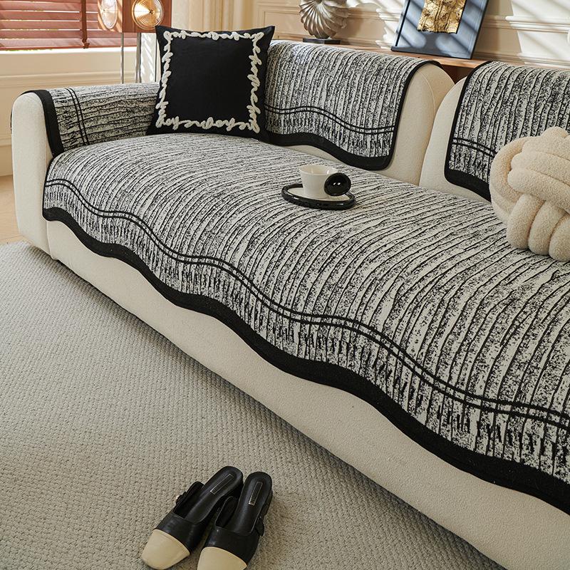 New Sofa Cushion Four Seasons Universal Light Luxury High Sense Simple Modern Fixed Non-Slip Cover Towel
