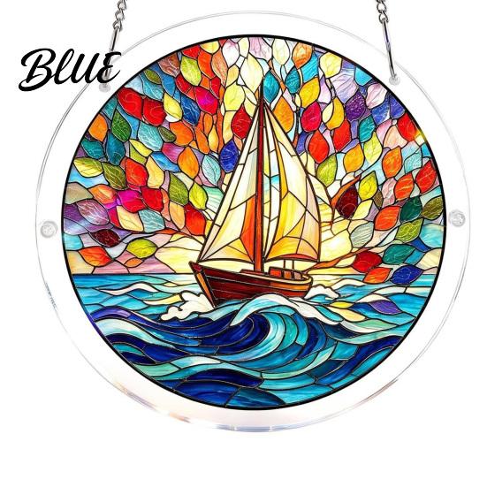 Akrylowa Dekoracja Okienna Puzzle Łamigłówka Łapacz Słońca DIY Puzzle Łapacz Słońca Witrażowy Łapacz Słońca Wisząca Ozdoba do Dekoracji Domu Ogrodu Prezent Kobiety