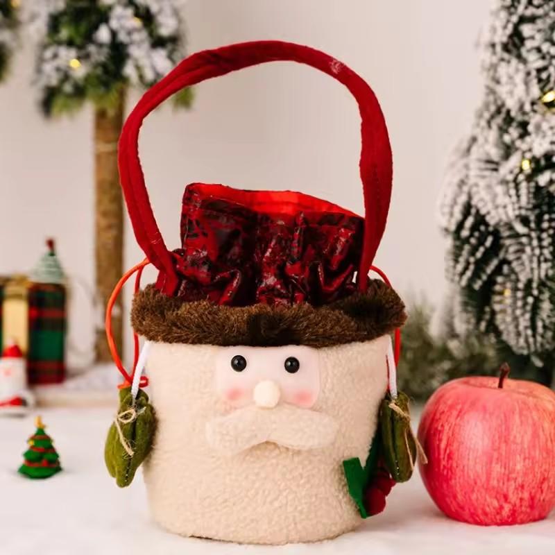 1Pc New Christmas Decorations Christmas Apple Bags Children's Holiday Candy Gift Bags Christmas Eve Creativity