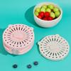 Kitchen Vegetable Drainer Container with Foldable Handle Dishwasher Safe Basket For Produce Washing Organizing
