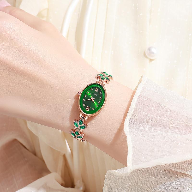 New Arrival Fashion Leaf Design Ladies Wristwatches Top Brand Women's Quartz Watch Bracelet Style Elegant Clock Gift for Women