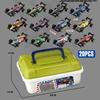 Mini Alloy Car Model Set with Storage Box Pullback Diecast Cars Toys for Boy Birthday Gifts Sliding Inertia Vehicle Children Toy