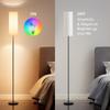 Modern Floor Lamp with RGB+CCT LEDs Bulb Standing Lamp Tall Lamp BT Connected Phone App Control