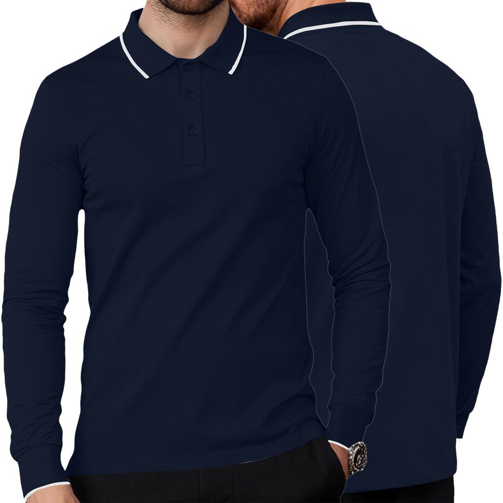 Men's Long Sleeve  Shirt Turn-Down Collar Shirt  Fit  Shirt