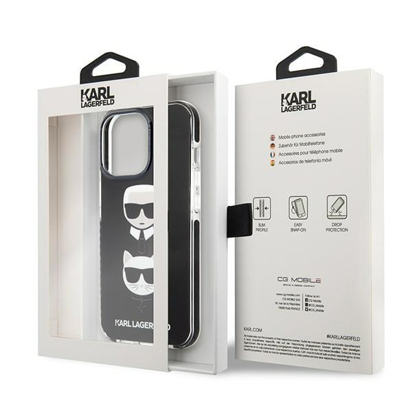 Etui Do iPhone 13 Pro Karl Lagerfeld Karl&Choupette Czarne
