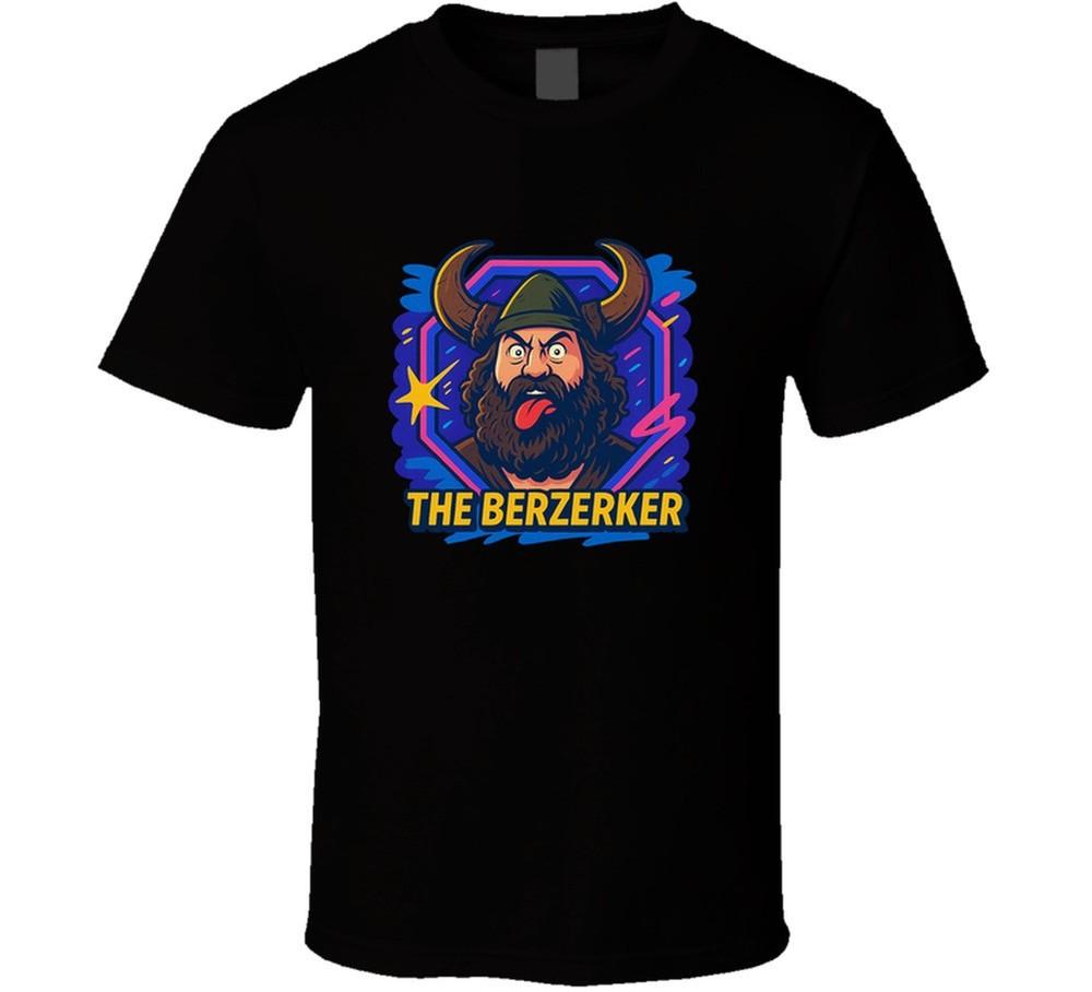 The Berzerker Retro Wrestling Cartoon T Shirt Unisex T-Shirt L