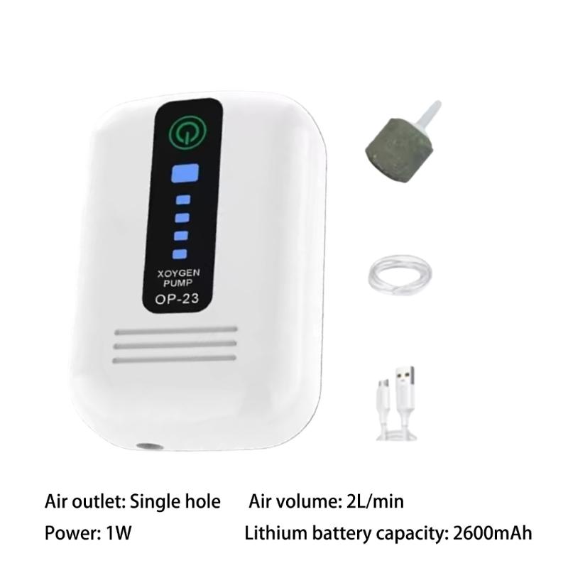 Portable Aquarium Air Pumps,Fish Tanks Air Bubbler,Adjustable Quiet Powerful Oxygen Aerator Pumps for Fish Tanks
