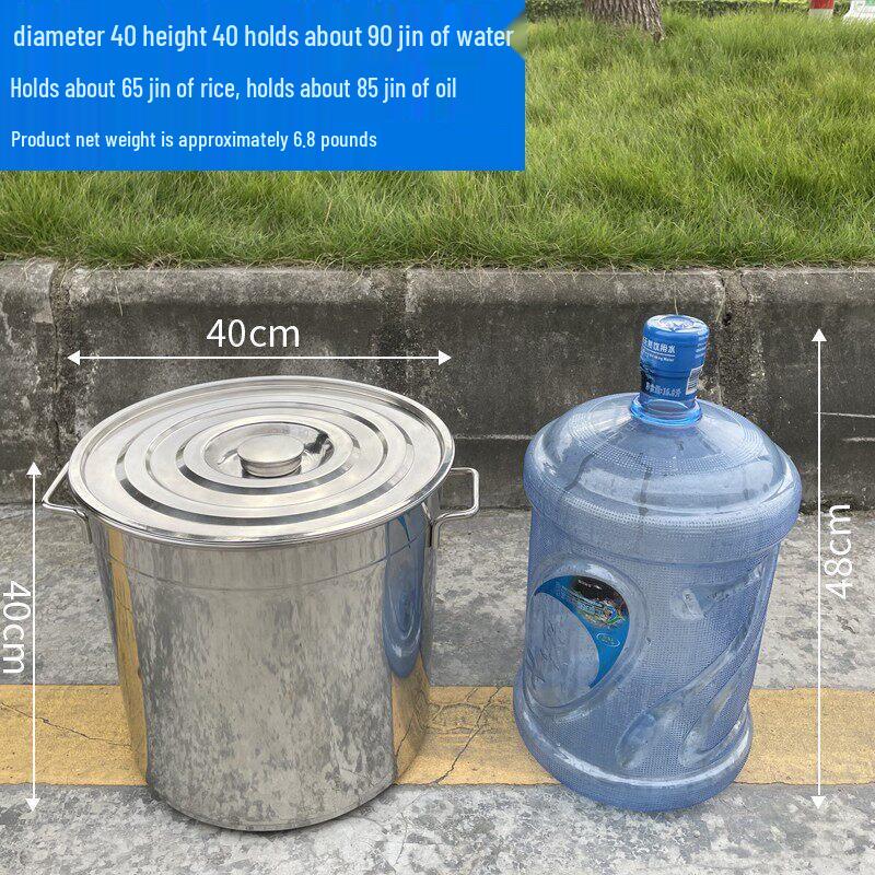 JPHZNB Stainless Steel Multipurpose Bucket with Lid