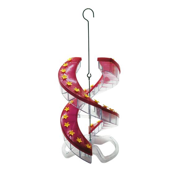 

1 шт/2 шт кормушка для колибри с 16 отверстиями для кормления спиральная кормушка для колибри для уличного подвесного дизайна кормушка для птиц для декора патио и заднего двора 1pc