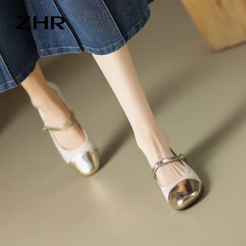 ZHR Women's AH335 French Style Mary Jane Flat Shoes