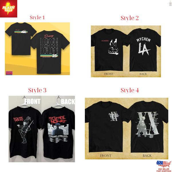 New Apparel MCR My Chemical Romance 2025 Tour Merch TShirt Rock Concert Band Tee Unisex T-Shirt XXXXL