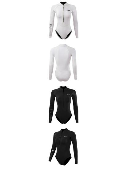 Women's 2mm Super Elastic Full Body Wetsuit for Surfing and Snorkeling
