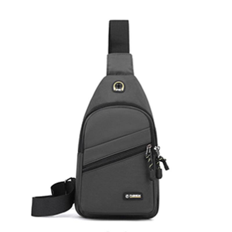 Men's breast bag, casual shoulder bag, light travel sports chest bag, versatile trend fashion men's crossbody small backpack