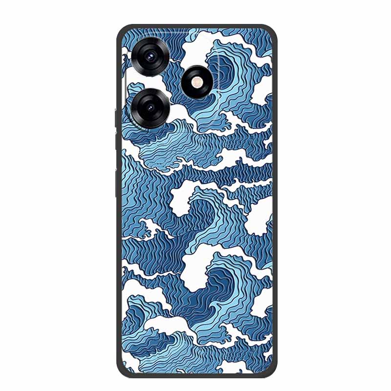 3D Embossed Case For ZTE Blade V50 Design 4G Phone Case Relief Black Silicone Soft Coque For ZTE Blade V50 Smart Back Cover Case