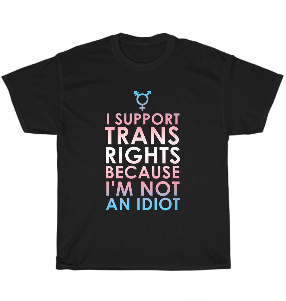 

Transgender Ally I Support Trans Rights Pride Month Flag LGBT LGBTQ+ T-Shirt NEW L