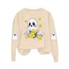 Women's Fashionable Casual Long-sleeved Halloween Printed Round-neck Top
