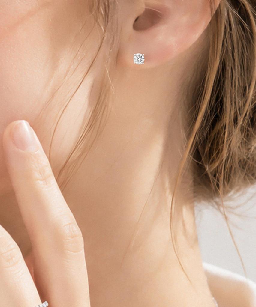 Dana Burton [925 Silver] 0.5 Carat Moissanite Clarisse Earrings
