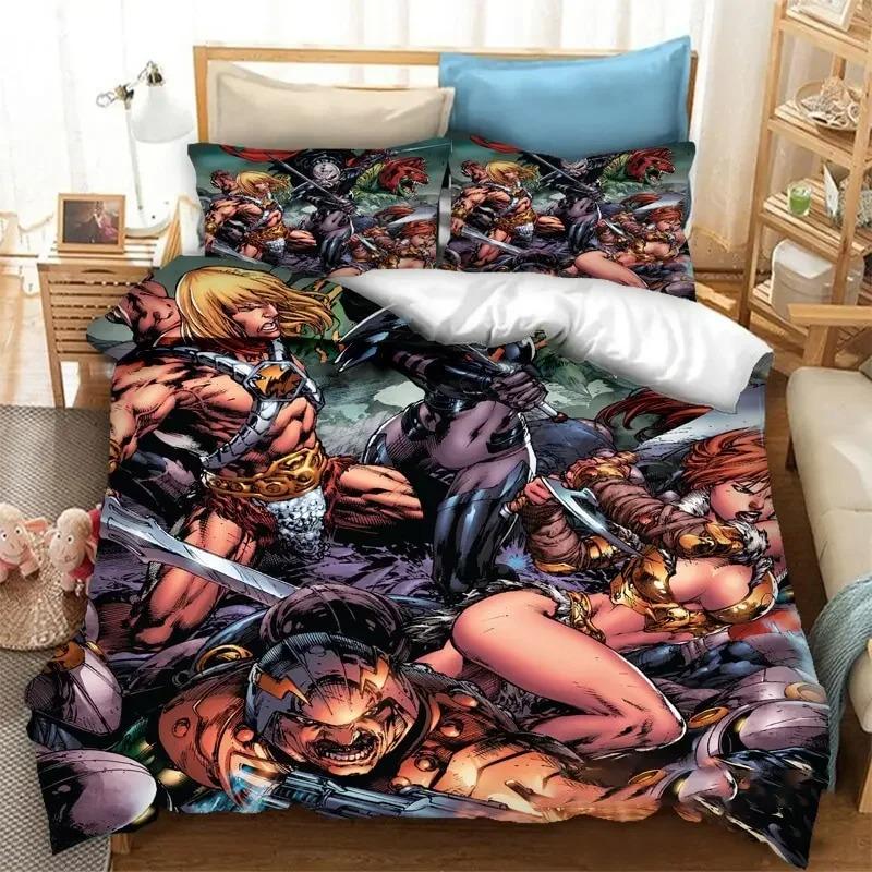 He Man The Masters of The Universe Bedding Set Duvet Cover Bedroom Comforter Covers Single Twin King Size Quilt Cover