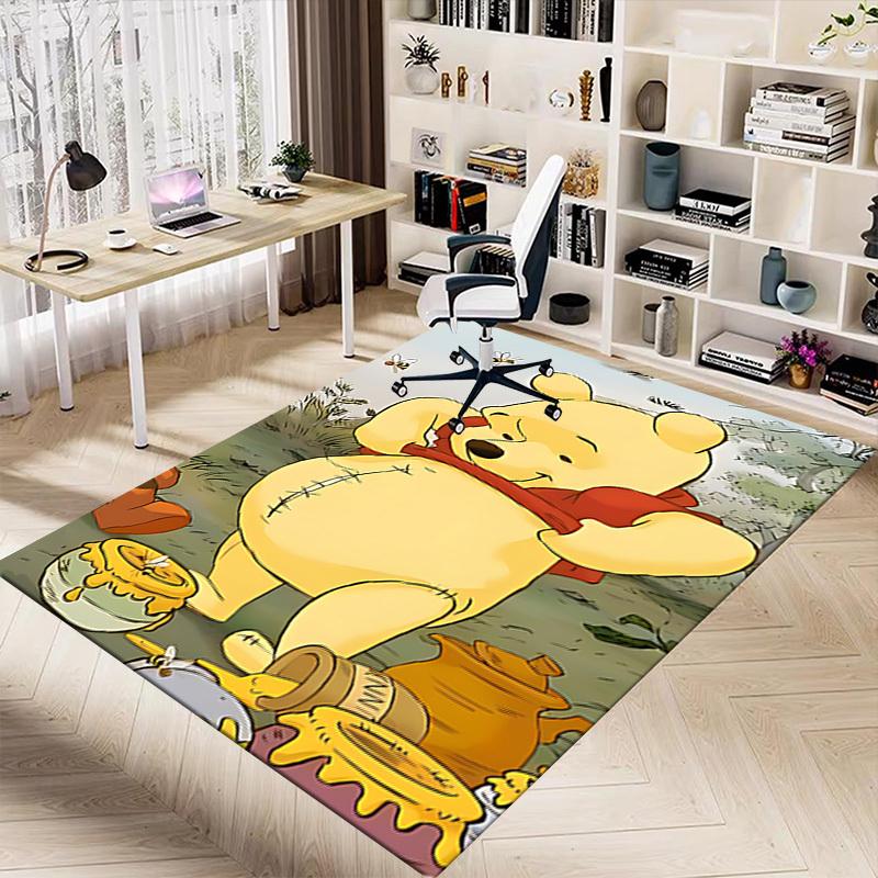 1 Stück Winnie Puuh Honig-Teppich, ultraweich, dick und saugfähig, rutschfest, maschinenwaschbar, für den Eingangsbereich