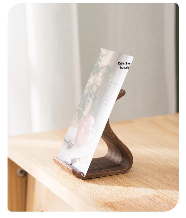 Portable Wooden Phone and Tablet Stand for Easy Viewing