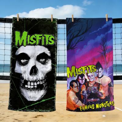 Fajny śmieciowy Zespół Muzyczny Punk m-Misfits miękkie Ręczniki Plażowe Podróż Misfitstry basen Kąpielowy Ręcznik Siłownia Spa wystrój domu Prezent Święto