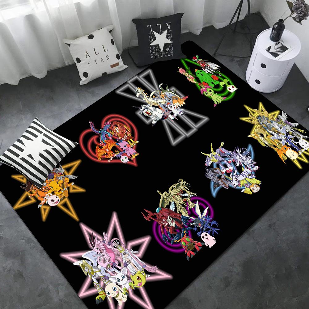 

Cartoon Digimon Bathroom Mat Anti-slip Absorb Water Long Strip Cushion Bedroon Mat Welcome Doormat 40x60cm