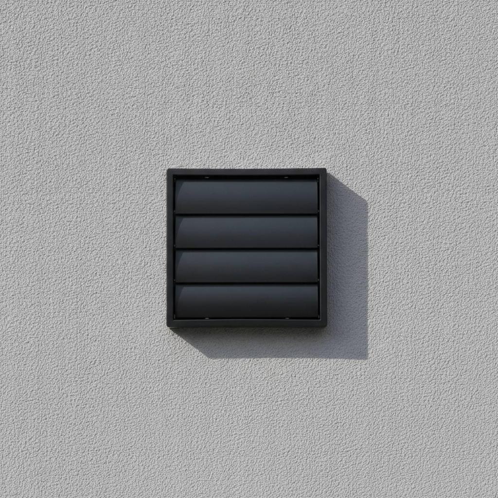 Wall Vent Cover with Screen Mesh Outdoor Louvered Grille External for Kitchen