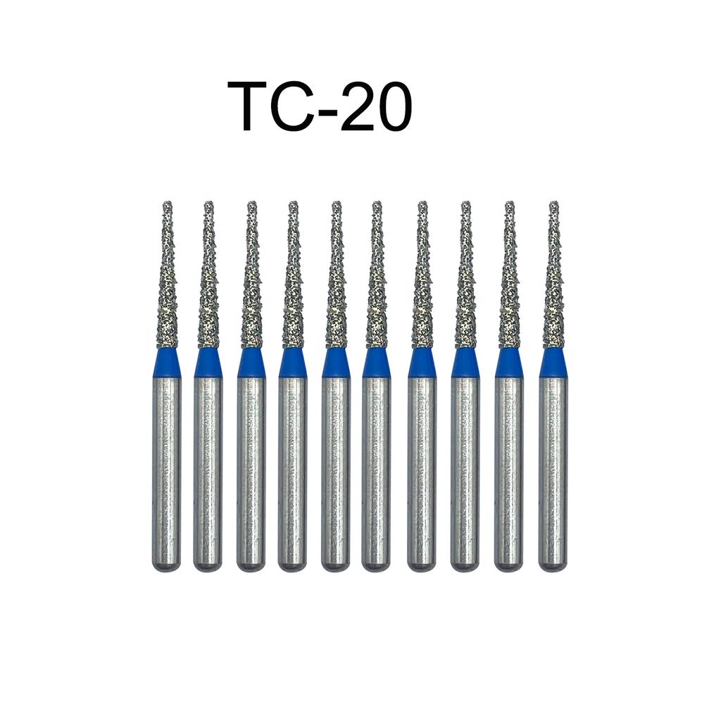 Nun Ck 10 Stück/Packung Dental Diamantbohrer für Hochgeschwindigkeits-Handstück Zahnarztbohrer FG-Serie Durchmesser 1,6 mm