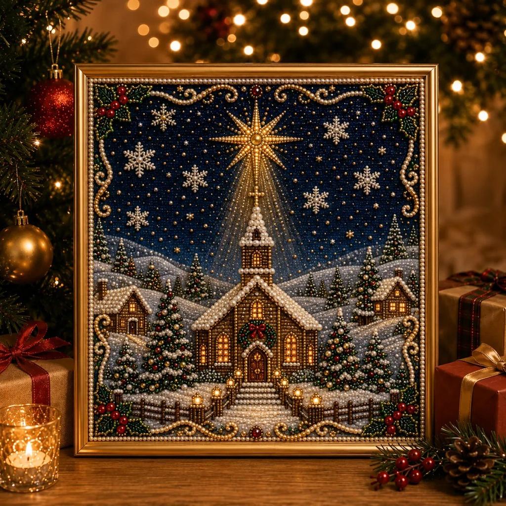 Weihnachts 5D Perlen Diamant Malerei Kit DIY Hirsch Weihnachtsmann Baum Kunst Handwerk zum Aufhängen an der Wand Heimdeko Party Szene Gestaltung