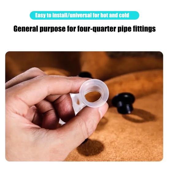 10/50/100Pcs Faucet Sealing Gaskets Heat-Resistant Universal Simple Installation High Pressure Faucet Leak-Proof Sealing Gaskets Silicone Plugs