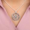 Natural Labradorite Gemstone 925 Sterling Silver Handmade Chain Pendant 1.48" CP-29-26