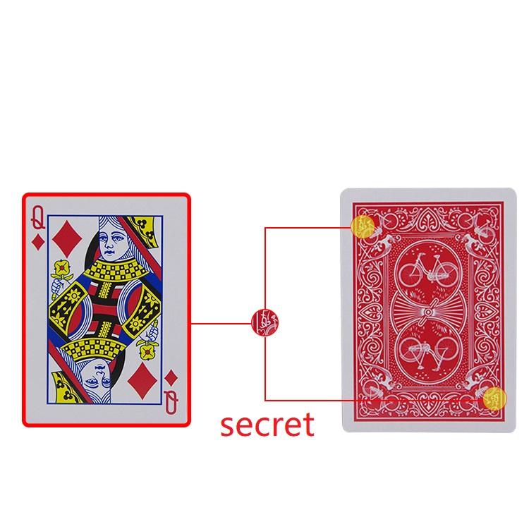 Strippedäck Ny hemlighet märkt spelkort Magiska kort Närbild Magiska tricks rekvisita för trollkarl