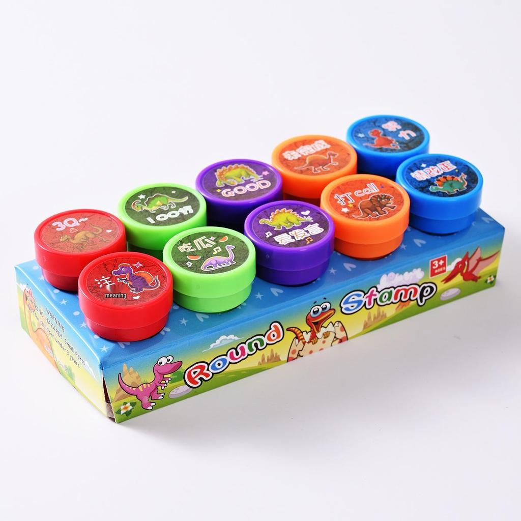 Creative Fun Animal Stamp Set for Kids - Valentine's & Christmas Themes (10 Boxes)