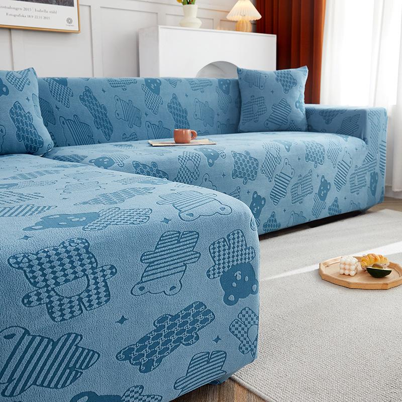 

Катионный чехол для дивана с изображением медвежонка, комбинированный чехол для дивана, пылезащитный чехол, полный комплект, чехол для дивана