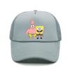 Fashion Cute SpongeBobs Print Baseball Cap Cartoon Men Women Summer Sun Mesh Hat Anime Adjustbale Sunshade Golf Cap Trucker Hat