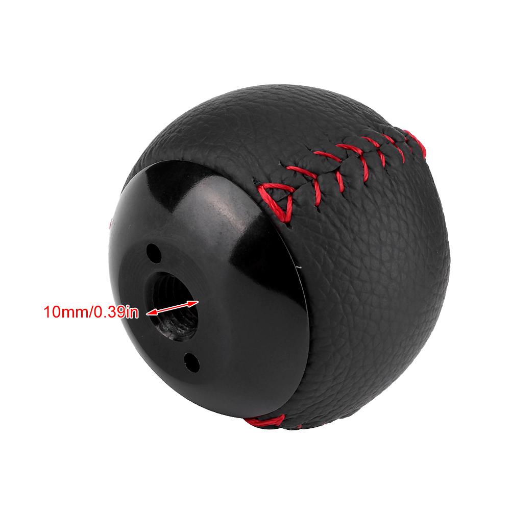 Pomello Leva Cambio Testa Pelle Leva Cambio M10 x 1.5 Adatto per HONDA CRZ Civic Type R FA5 FG2Nero 6