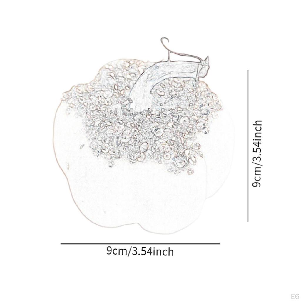 Stoff Schaum Kürbis Desktop Ornament 3,5x3,5 Zoll Tischdekoration Künstlich für Herbst
