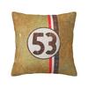 Herbie 53 Classic Racing Car Logo Cushion Cover Soft Polyester Throw Pillow Case For Sofa Car Seat Decoration Bedding Pillowcase