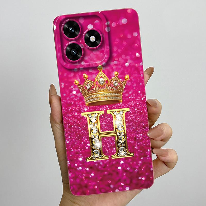 For Honor X5c Plus Case X 5 C Plus Coque Crown Letter Liquid Silicone Soft Back Cover For Honor Play 10A Phone Case 10 A Funda