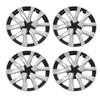 4PCS 18in Wheel Hub Cap Full Wrapping Wheel Hub Cover Trim Replacement for Tesla Model 3 2017 To