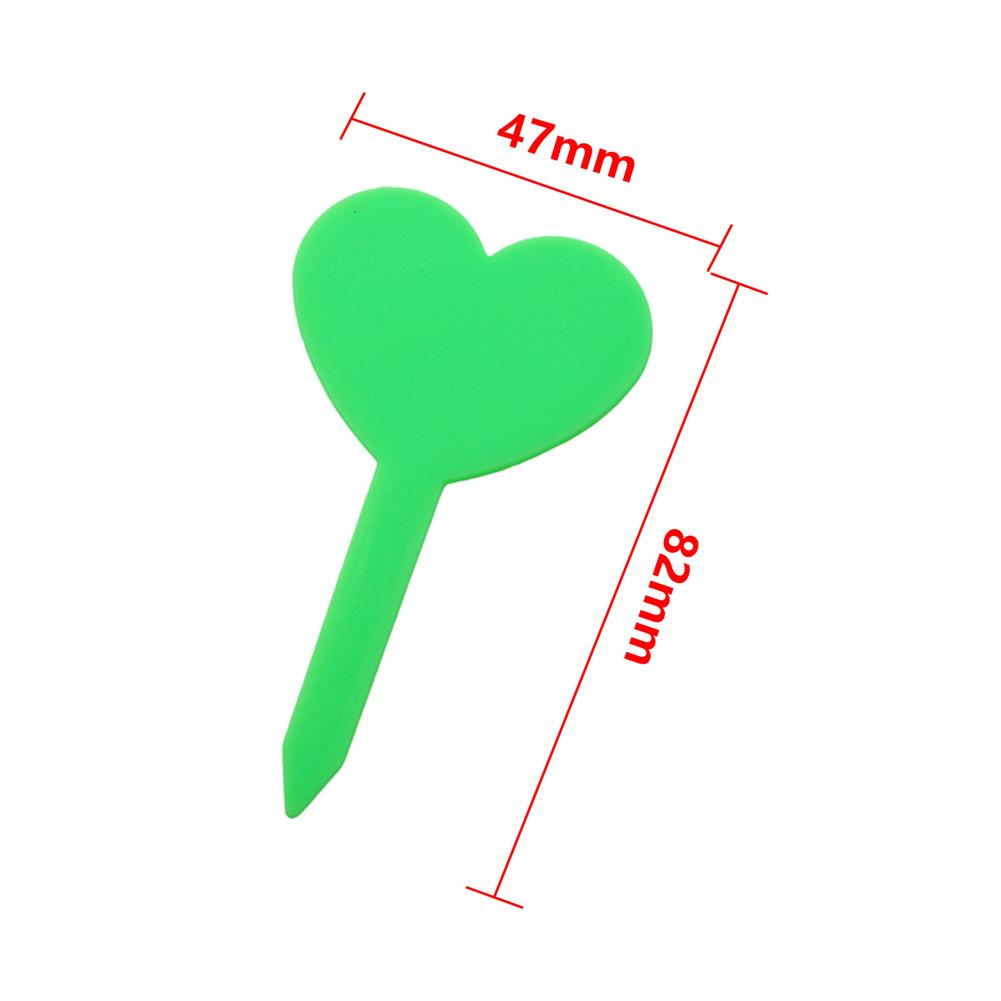 100Pcs Plant Labels Heart-shape Clover-Shape Waterproof Flower Herb Nursery Tags Garden Balcony Potted Plants Marking Signs