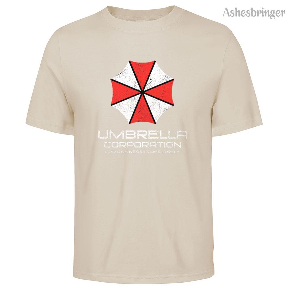 Mens Cotton Umbrella Corporation Graphic T Shirt Street Casual Style Tee for Men and Women