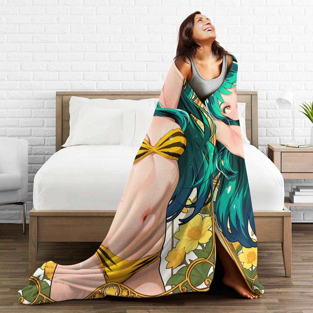 Urusei Yatsura Anime Blanket Quality Soft Warm Bedding Throws Winter Girls Boys Living Room Novelty Bedspread