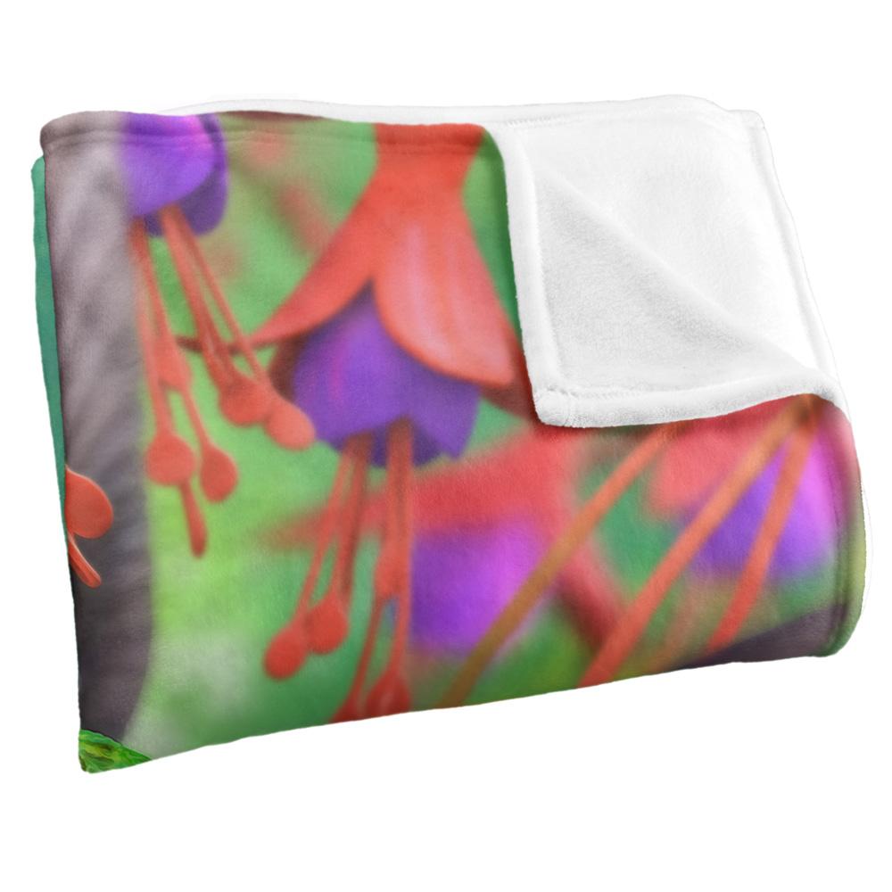 Royce McClure Silky Hummingbirds And Flowers Supersoft Blanket