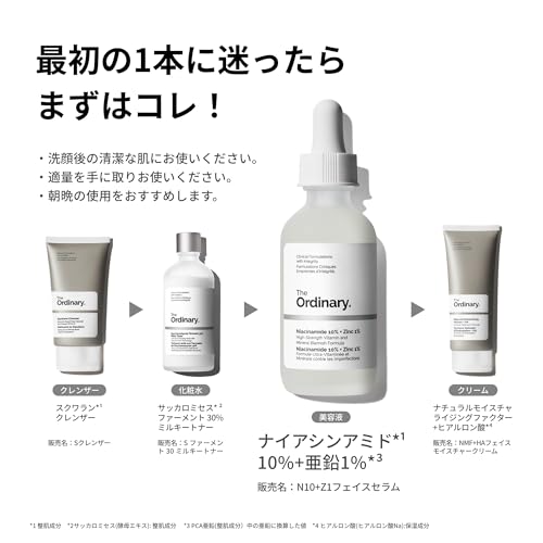 Ordinary Niacinamide 10 + Zinc 1 (N10 Z1 Face Serum) 30ml Serum